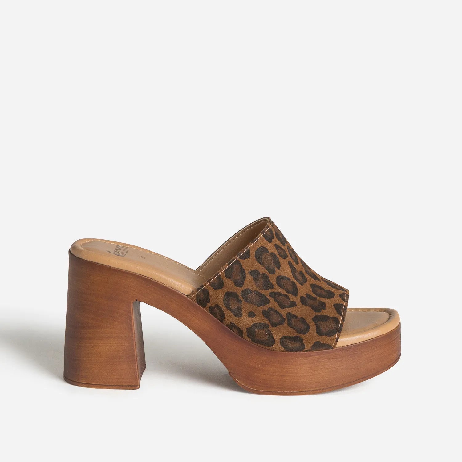 Zamirey - Sandalia con plataforma leopardo