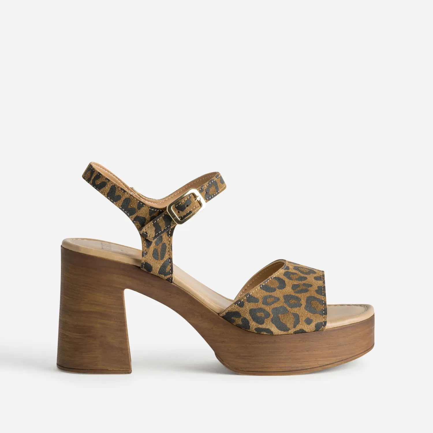 Zamirey - Sandalia con plataforma de leopardo