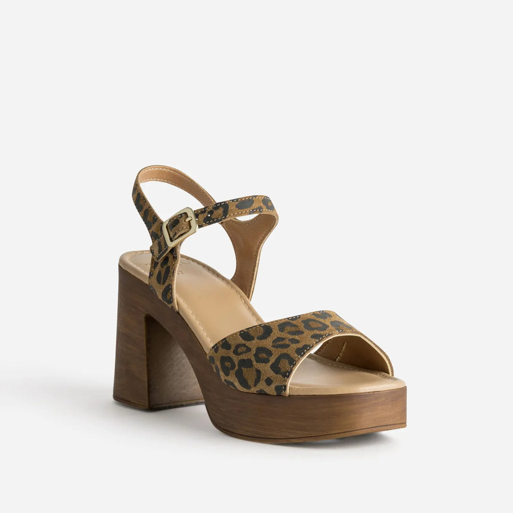 Zamirey - Sandalia con plataforma de leopardo
