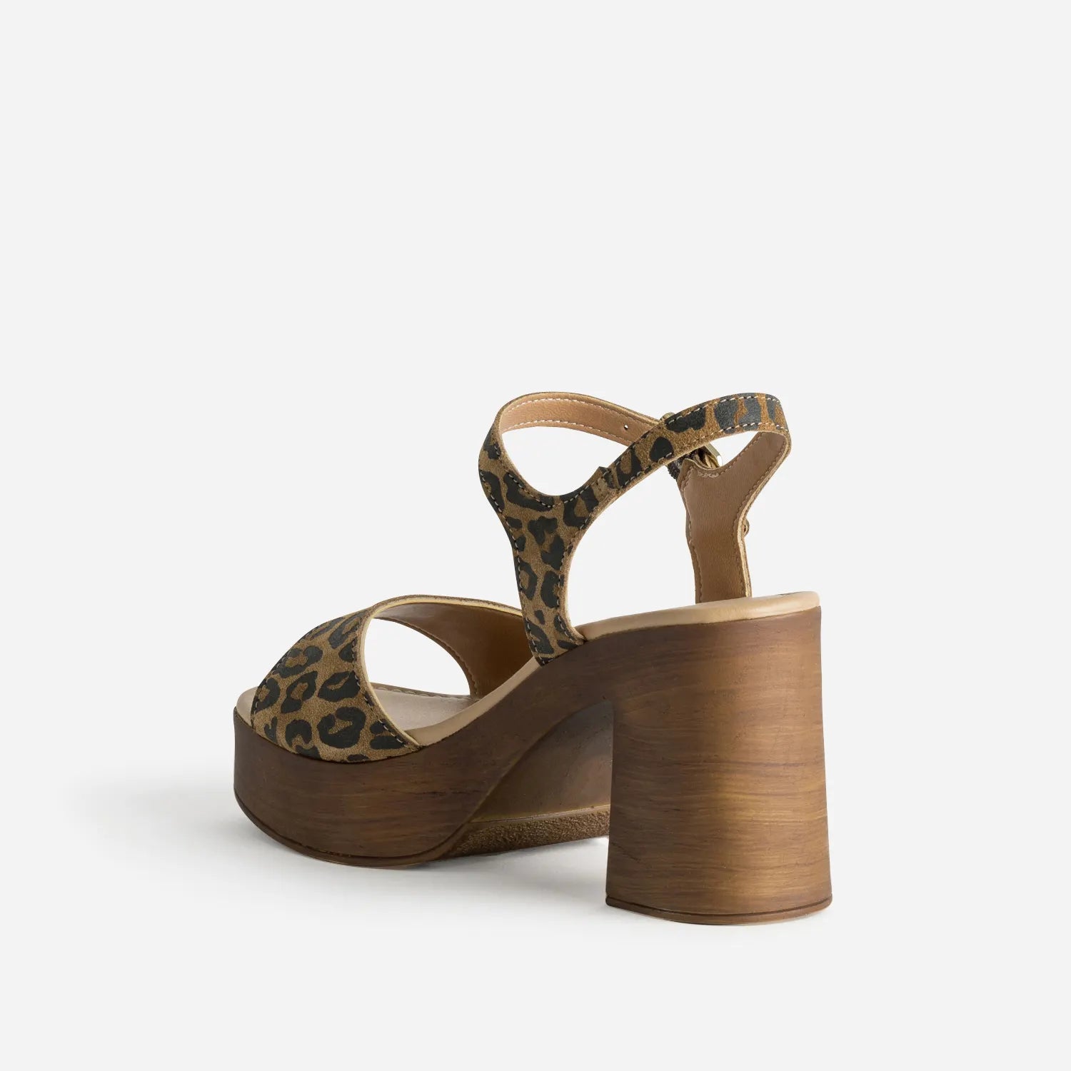 Zamirey - Sandalia con plataforma de leopardo