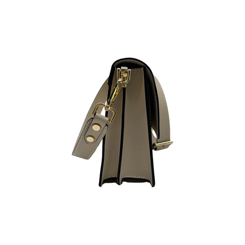 BOLSO DE HOMBRO DE CUERO BEIGE