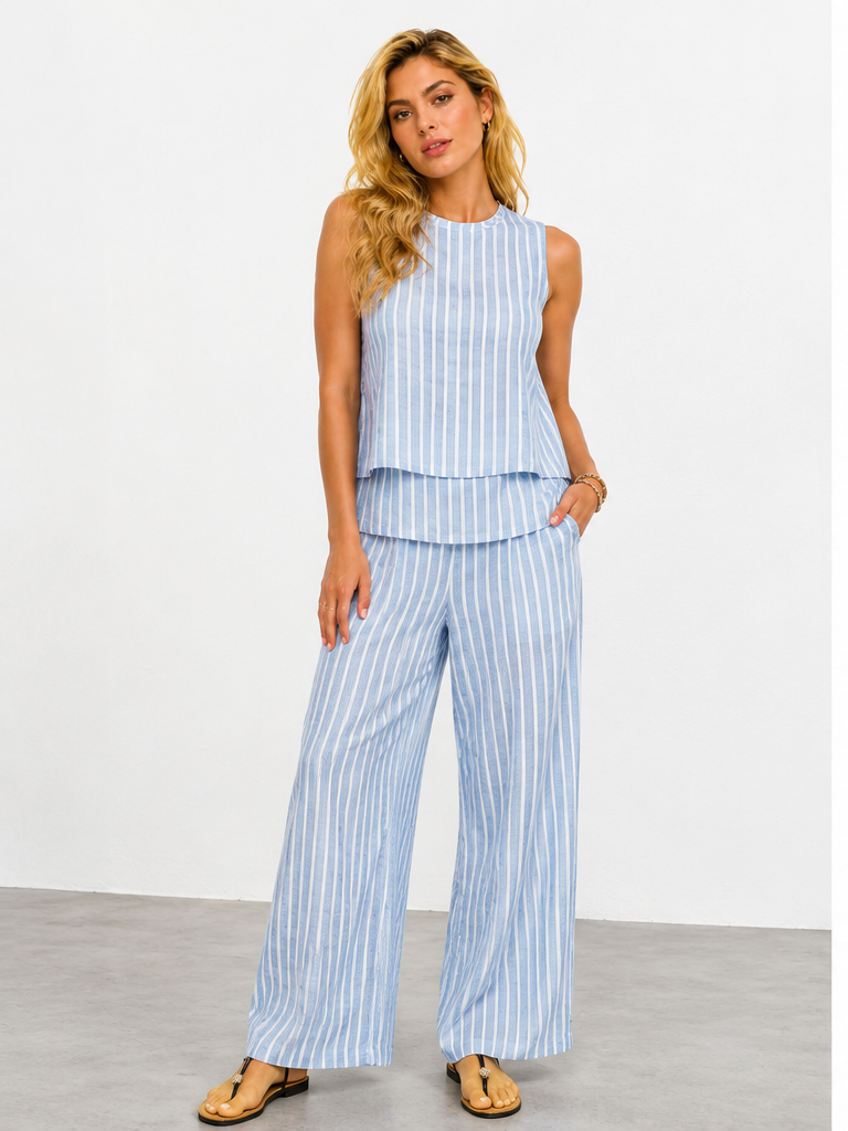 Marivellea | Conjunto con rayas costeras